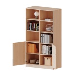 ErgoTray Kombi-Schrank, 3reihig, 5 OH, 2 OH unten mit Türen, oben 3 OH Regal, B/H/T 104,5x190x50cm 